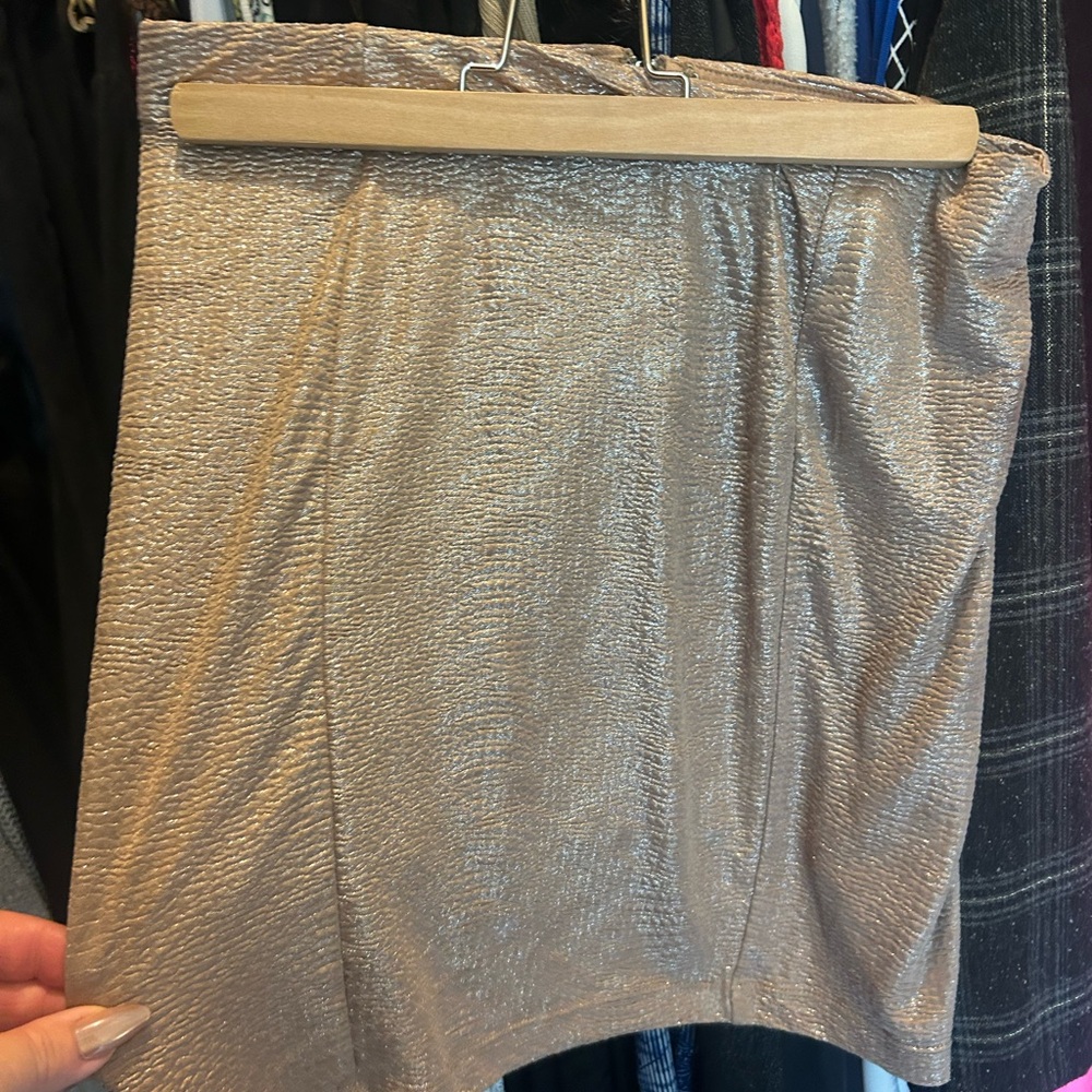 Guess Metallic Gold Skirt